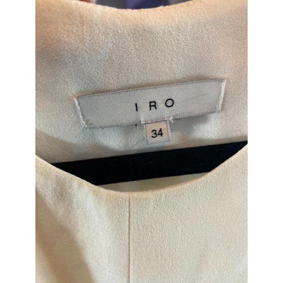 Women's IRO Paris White Sleeveless Top Side Zip Minimalist Chic Blouse - Picture 4 of 4